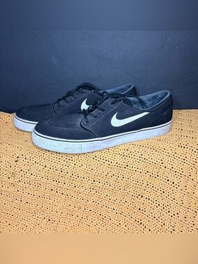 Nike SB Zoom Stefan Janoski Black Canvas Mens Skateboarding Shoes Size 14